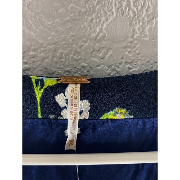 Free People Lost In You Floral Navy Midi Dress - Picture 6 of 15